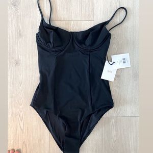 Onia Swimwear black Chelsea one piece size S